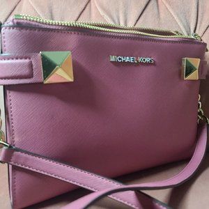 Michael Kors pink crossbody bag